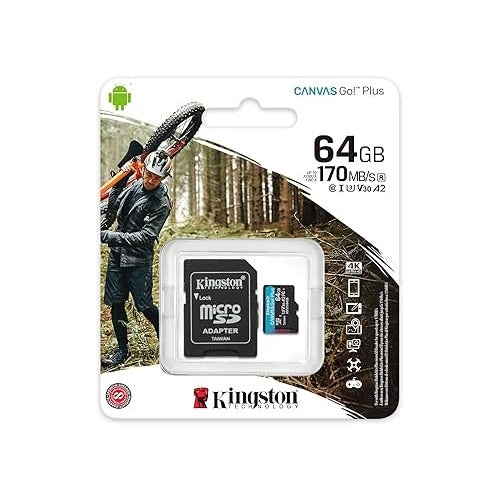 Kingston SDCG3 Canvas Go Plus 64GB Micro SD