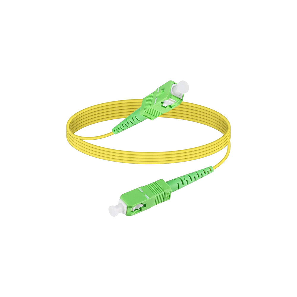 30m Fiber Patch Cable SC/APC - SC/PC-SM Simplex Tight-Buffered Yellow