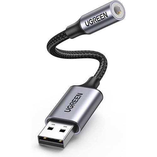 Ugreen USB Sound Card USB to 3.5mm Female Jack Audio Adapter CM477 - 30757