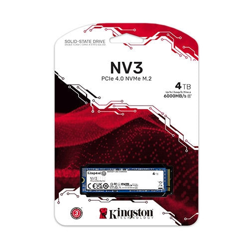 Kingston NV3 4TB NVMe SSD SNV3S/4000G