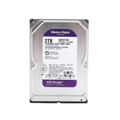 WD Purple WD23PURZ 3.5-inch HDD 2TB For Surveillance