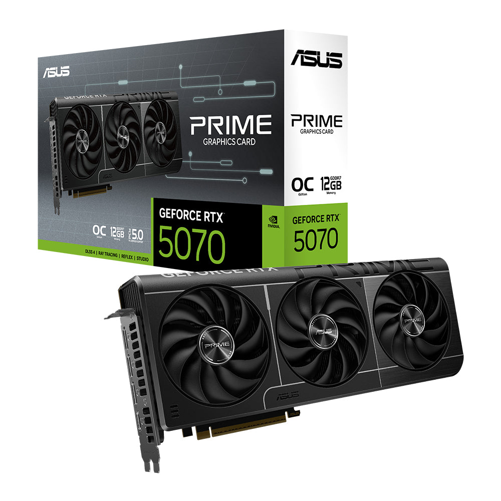ASUS Prime Geforce RTX 5070 12GB OC Edition 90YV0M10-MVAA00 Triple Fans