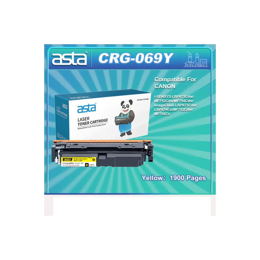 Asta CRG-069 Canon Compatible Toner Yellow