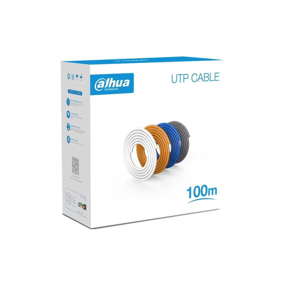 Dahua UTP CAT6 Network Cable 100Meters White DH-PFM920I-6UN-C-100