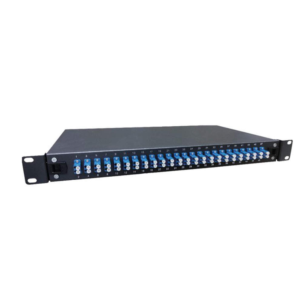 Eussonet EU-F48LC Fiber Patch Panel 24 Ports Fully loaded with LC/Duplex Adapters and Pigtail