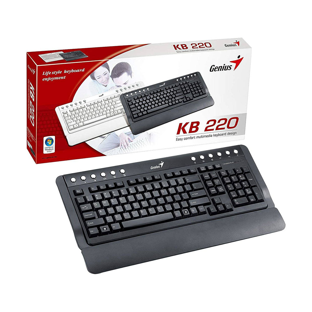 Genius KB-220 Keyboard PS2 Interface Compatible with Servers and OLD Desktops