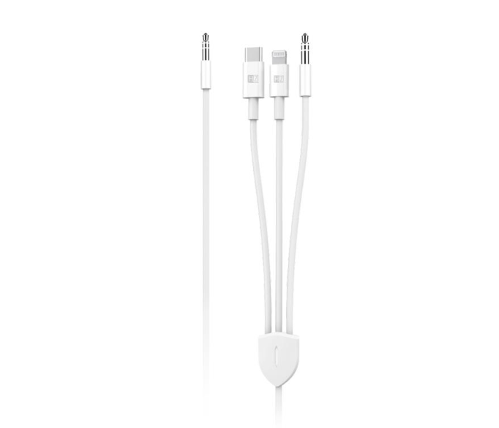 Heatz 3-in-1 Auxiliary Cable 1Meter Type-C Lightning and DC 3.5mm ZX03