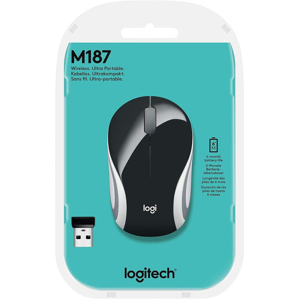 Logitech M187 Wireless Mouse Black 910-002731