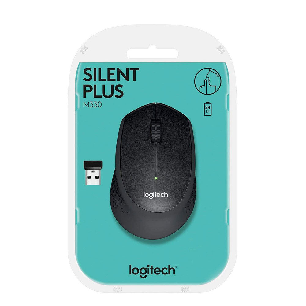 Logitech M330 Wireless Mouse Silent Plus Black 910-004909