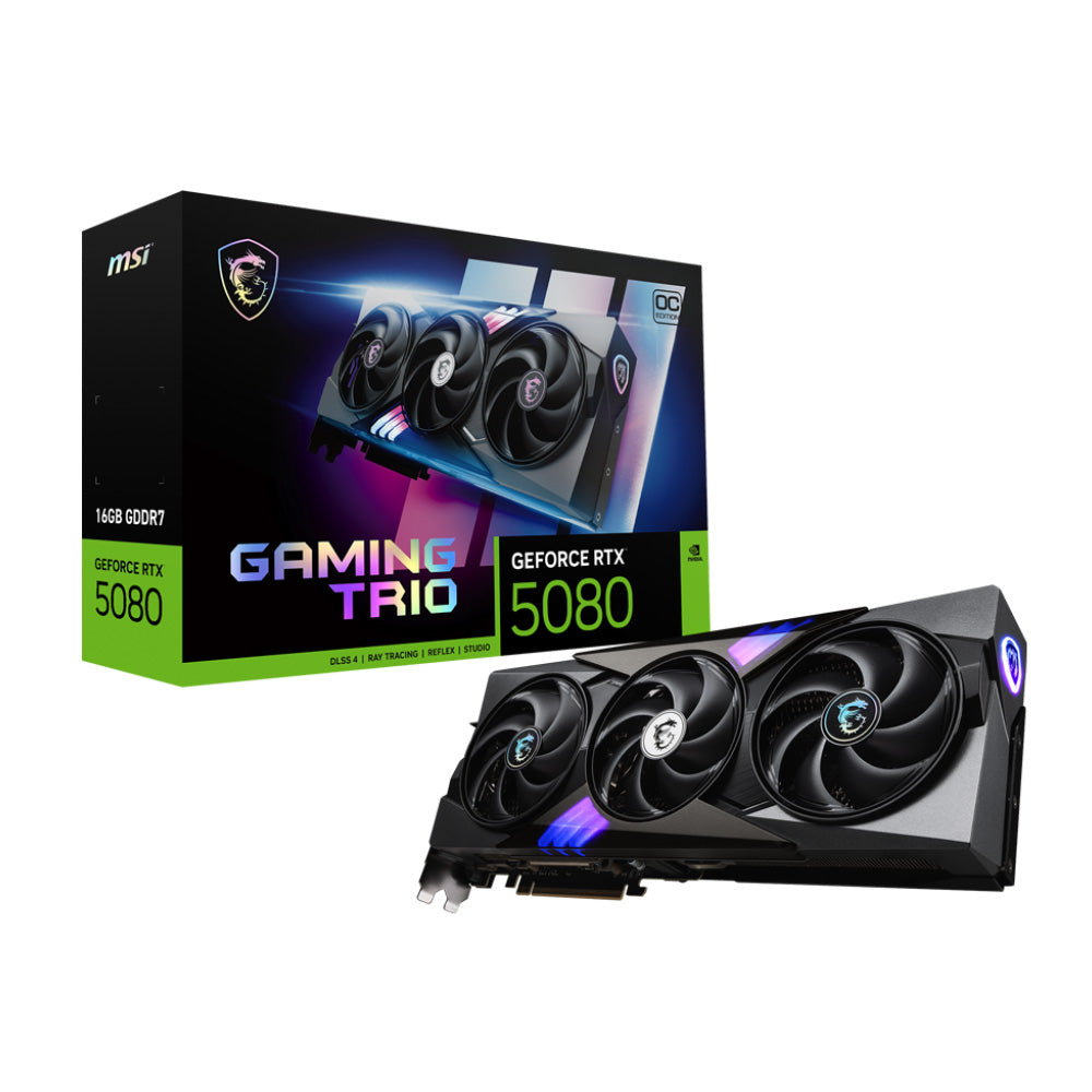 Msi Gaming Trio GeForce RTX 5080 16GB GDDR7 OC Edition