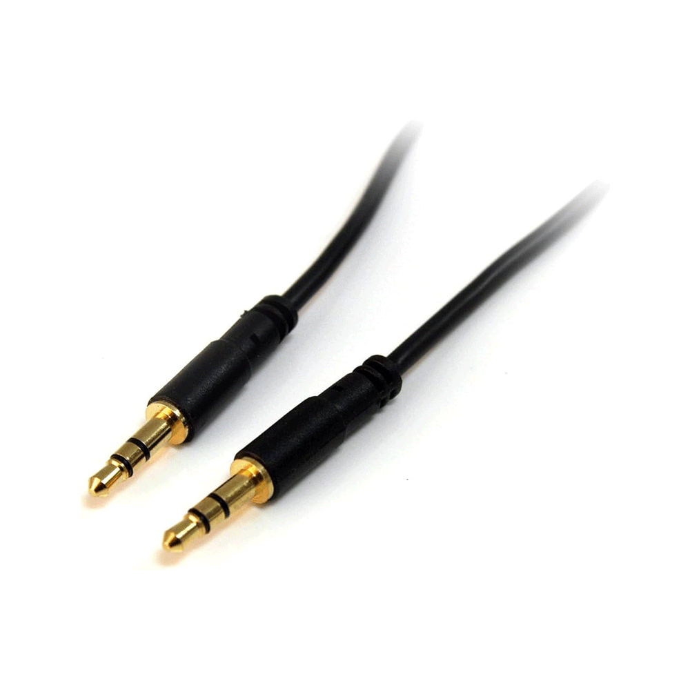 Traffic 3.5mm Male to Male Auxiliary Cable 0.5 Meter Black