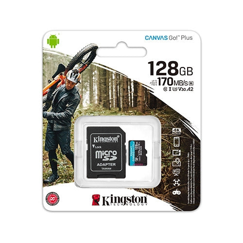 Kingston SDCG3 Canvas Go Plus 128GB Micro SD
