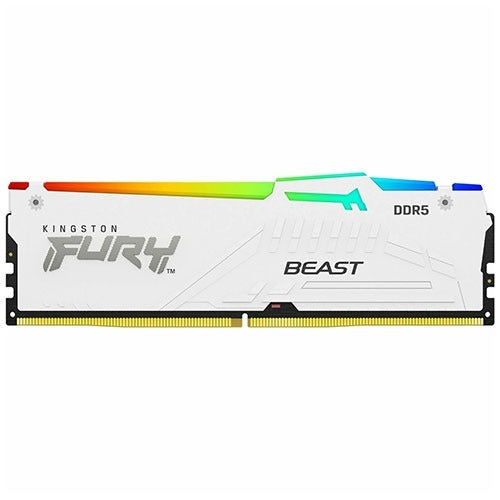 Kingston Fury 32GB DDR5 6000MHZ RGB Desktop RAM KF560C40BWA-32 | White