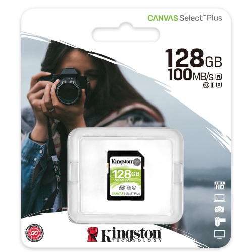 Kingston SDCS2 Canvas Select Plus MicroSD 128GB