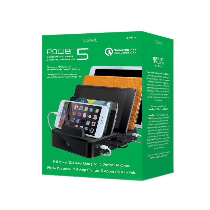 iSound Signal Power 5 Universal USB Charger for Tablets and Smartphones SIG-8060