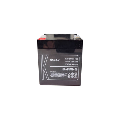 Kstar 6-FM-5 UPS VRLA Battery Lead Acid 12V 5Ah | Compatible with APC Smart-UPS