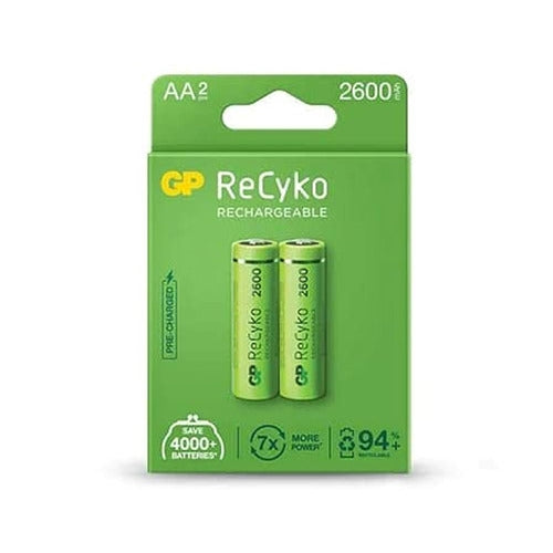 GP ReCyko Rechargeable Battery AA 2600mAh Pack of 2