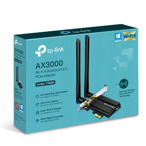 TP-Link Archer TX50E Wi-Fi 6 PCIe Wireless Card with Heat Sink