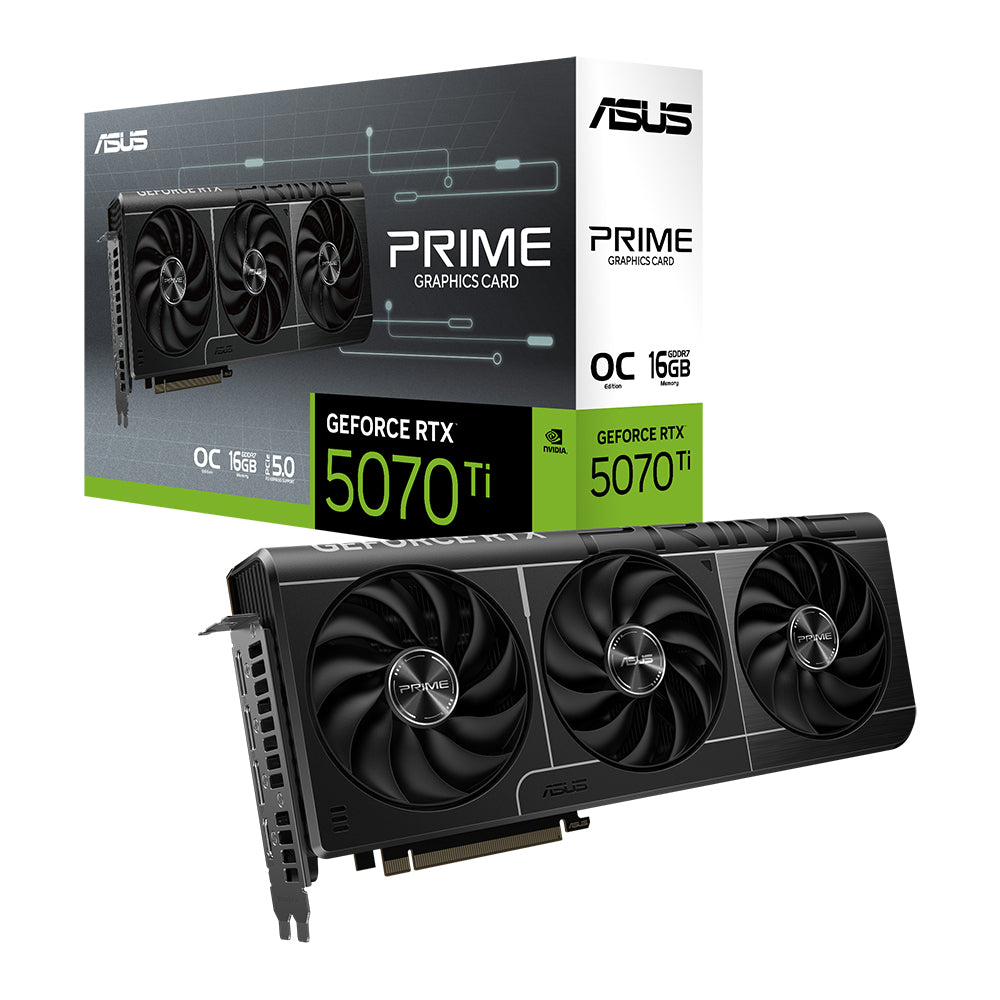 ASUS Prime Geforce RTX 5070 TI 16GB GDDR7 90YV0MF0-M0NA00 Triple Fans