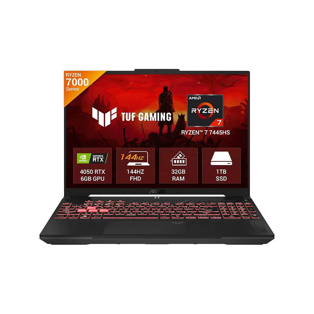 Asus Tuf Gaming A16 FA607NUG-WH73 Ryzen 7 7445HS 16GB with RTX4050 16-inch Gaming Laptop