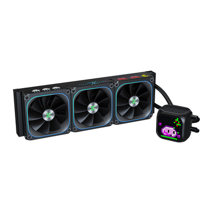 Astra LZ360 High Performance Liquid Cooler 360mm ARGB Black with Innovating Pixel Display