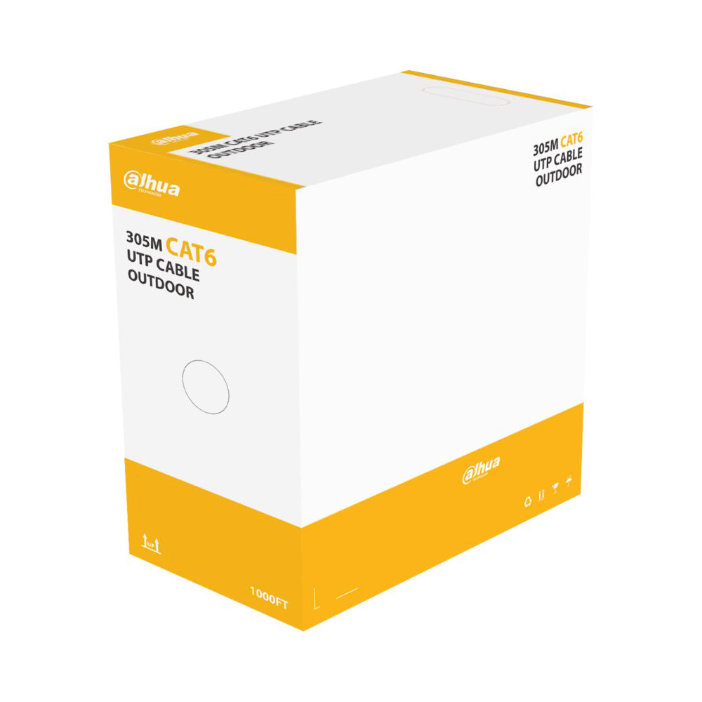 Dahua CAT6 UTP Network Roll 305Meters for Outdoor DH-PFM920-6U black
