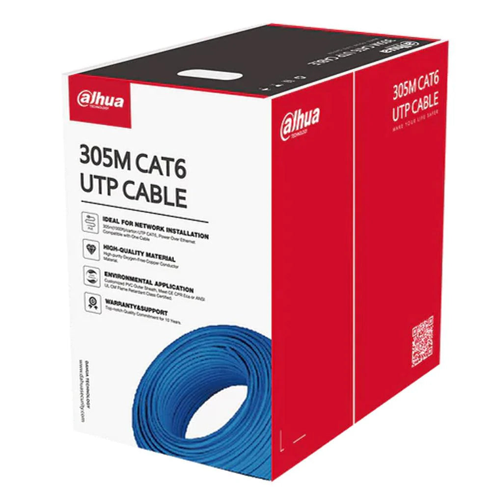 Dahua CAT6 UTP Network Roll 305Meters DH-PFM922I-6UN-C Blue