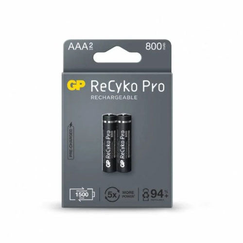 GP Recyko Pro AAA Battery 800mAh GP85AAAHCB-2WB2
