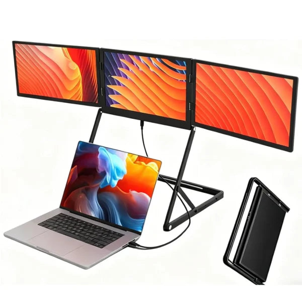 H15 15.6-inch Full HD Triple Portable Screen with stand one cable connection