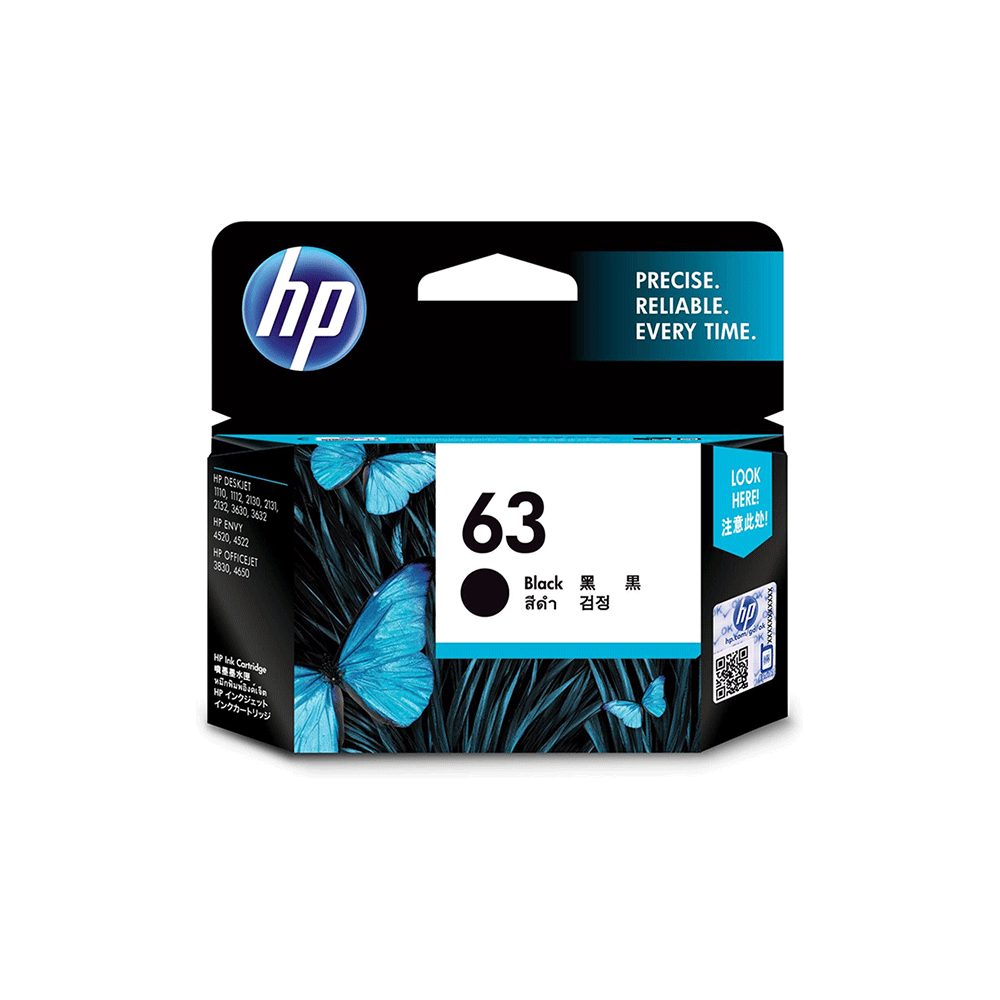HP 63 Original Ink Black F6U62AA