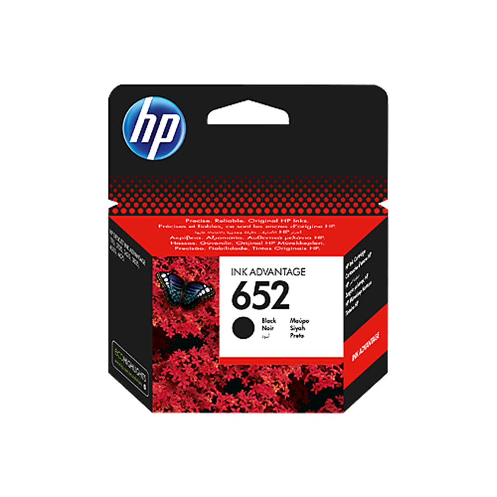 HP 652 Original Ink Black F6V25AE