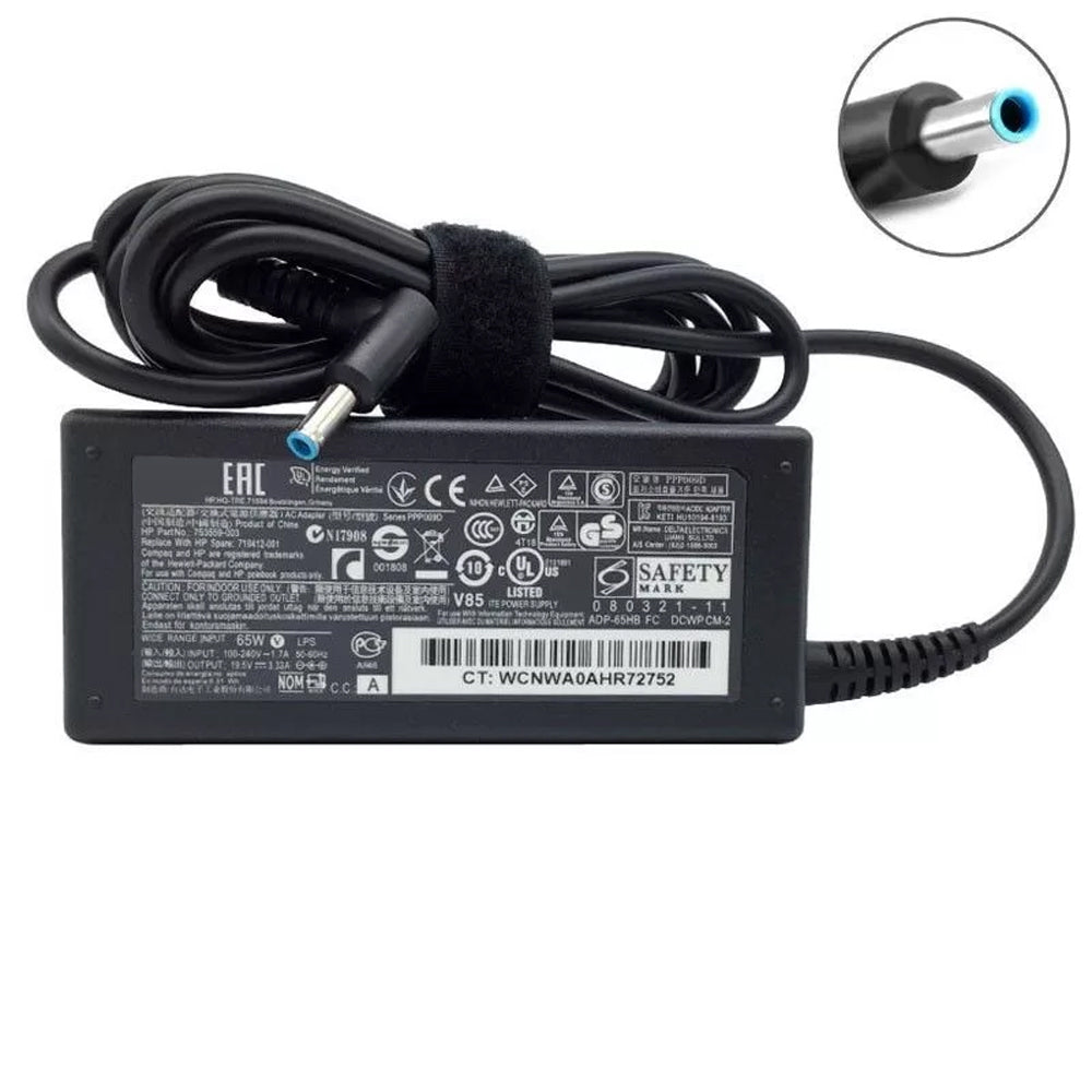 HP Original AC Adapter 65W Pin KG298AA