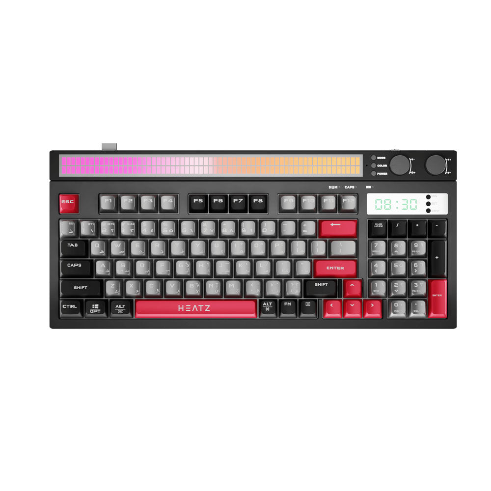 Heatz ZK30 Triple Mode Gaming Keyboard RGB Light
