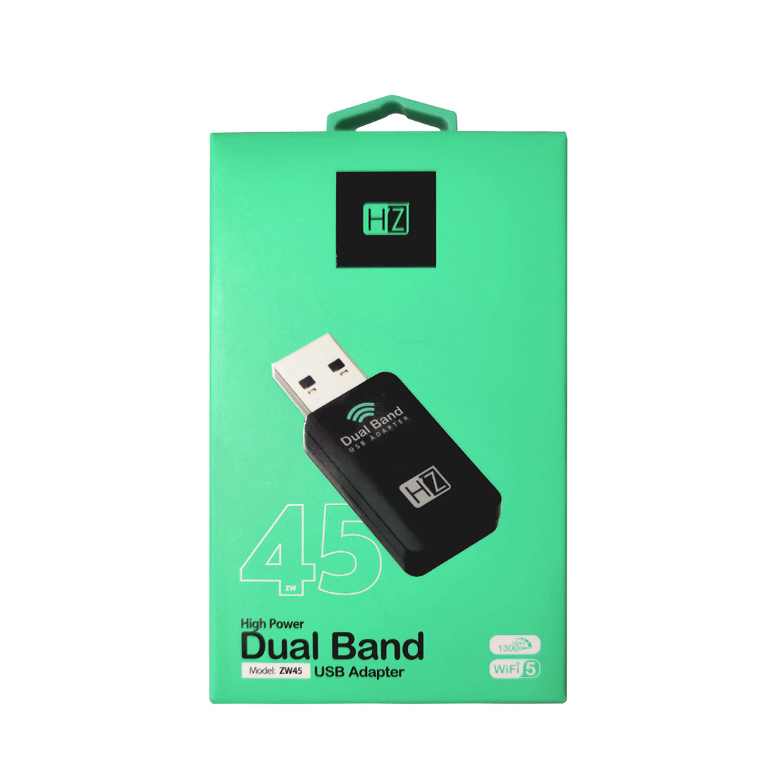 Heatz ZW45 High Power Dual Band USB Wireless Adapter