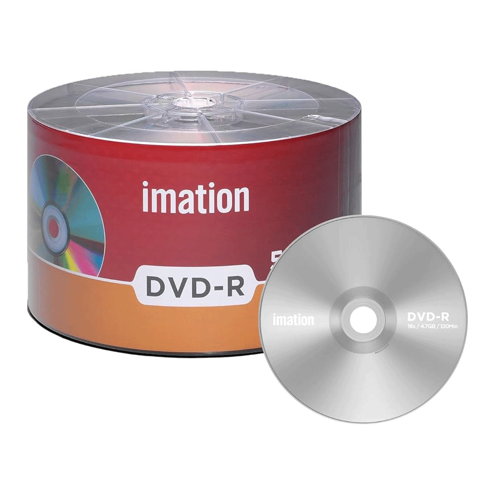 Imation DVD Recordable Discs DVD-R 16X 4.7GB (Pack of 50)