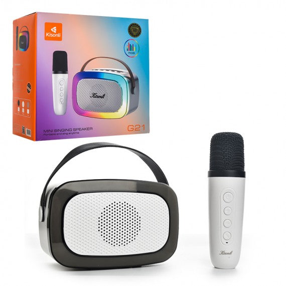 Kisonli G21 Mini Singing Speaker White