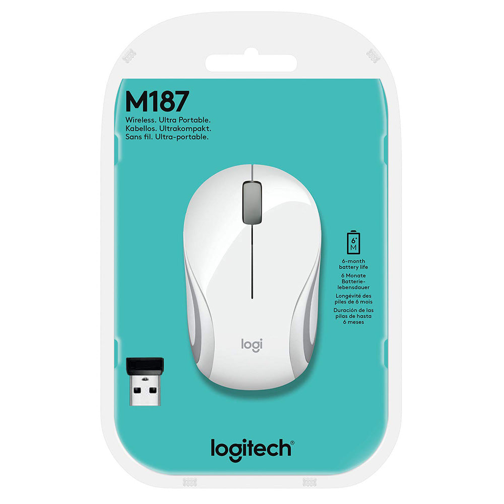 Logitech M187 Mouse Wireless White 910-002735