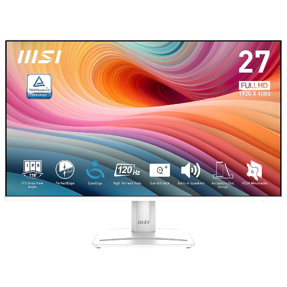 MSI PRO MP275W E2 27-inch Full HD 120Hz Business Monitor 9S6-3PD3CM-011 White