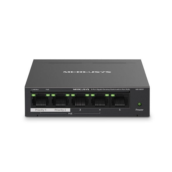 Mercusys 5-Ports Gigabit Desktop POE Switch MS105GP
