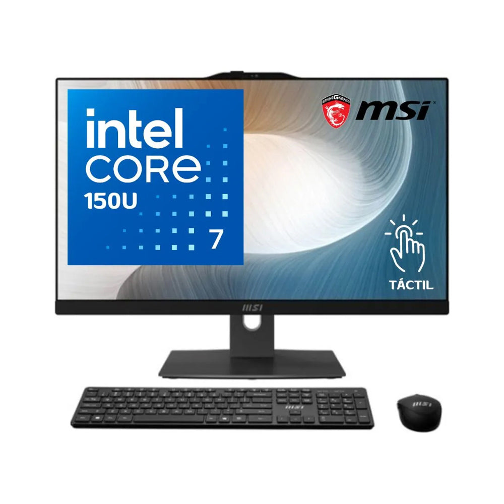 Msi AM242TP 1M-839US Core 7-150U 24-inch Full HD Touch screen All in One White Desktop