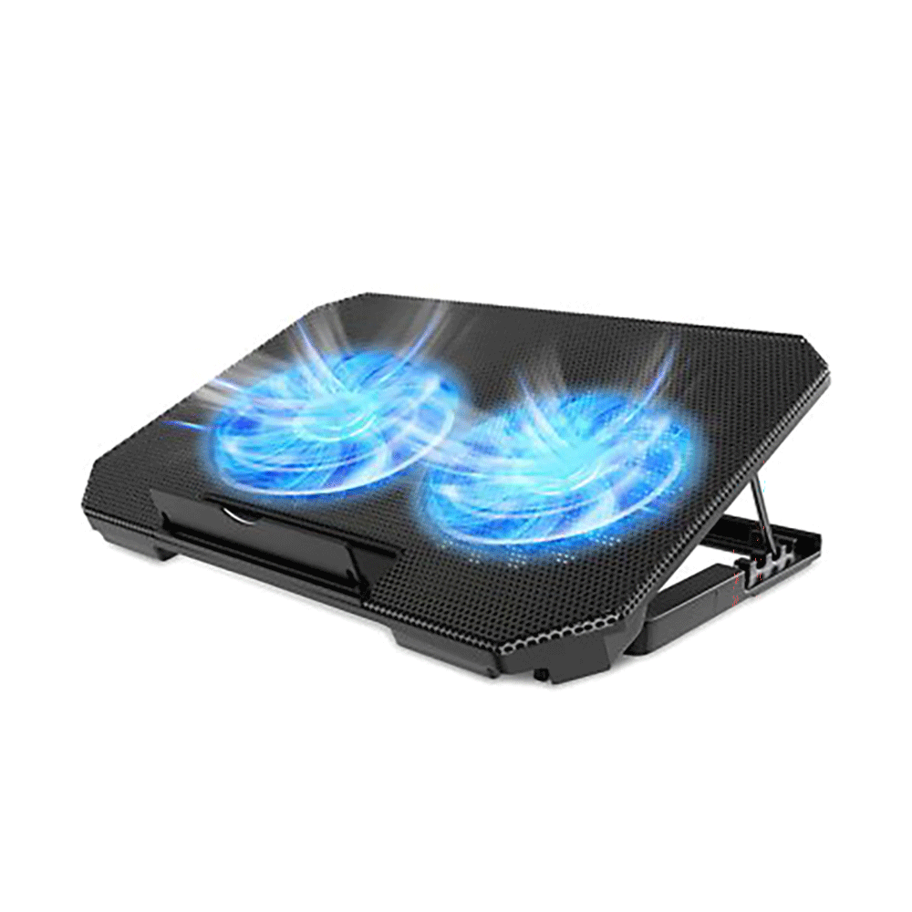 N11 Laptop Cooling Pad with 2 Fans Blue Compatible with 17-inch USB ports