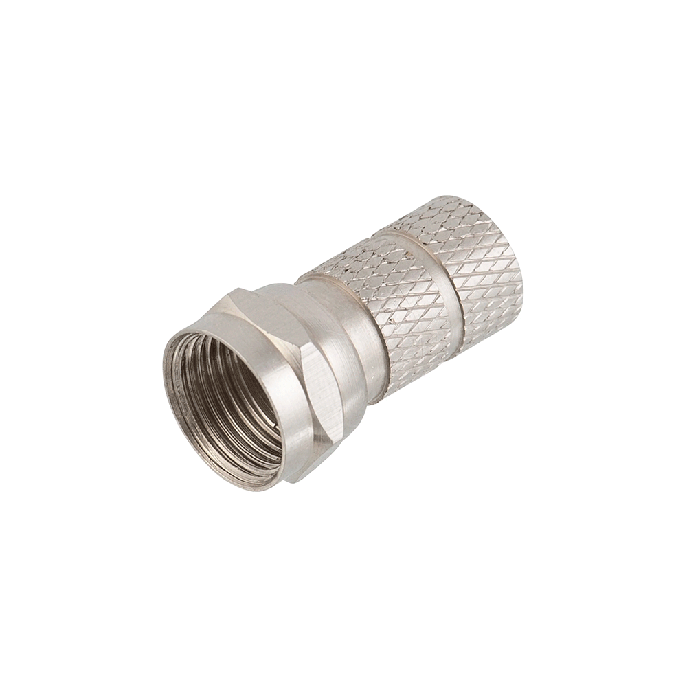 RG59 F-Type Twist-On Coaxial Connectors, Design for Satellite, Internet & HD TV Cable (Pack of 10)