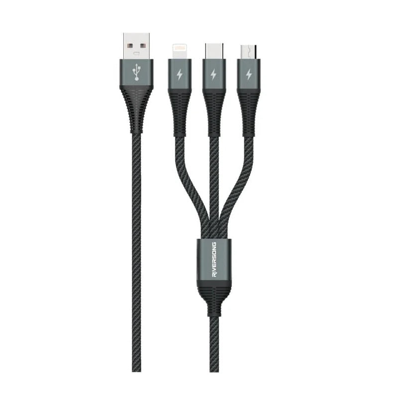 Riversong Infinity C61 USB-A Fast Charging 3-in-1 Cable