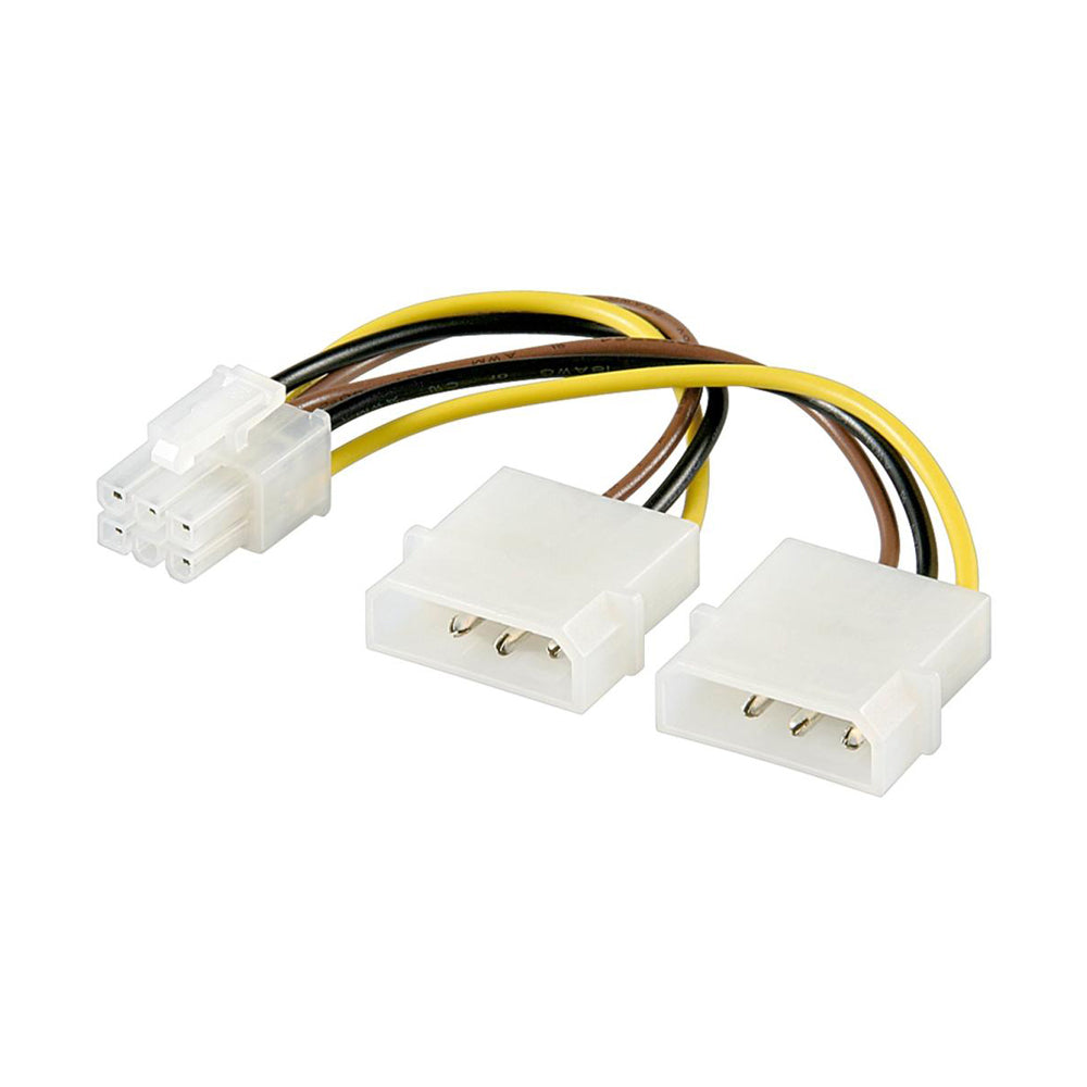 Traffic Dual Molex to 6PIN PCIE Adapter
