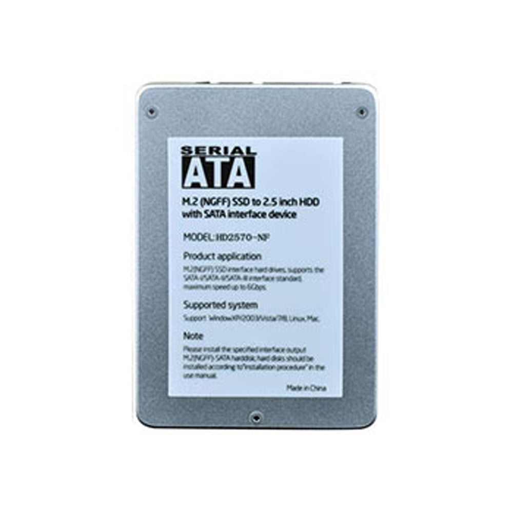 Traffic Enclosure M.2 SSD TO 2.5inch HDD HD2570-NF