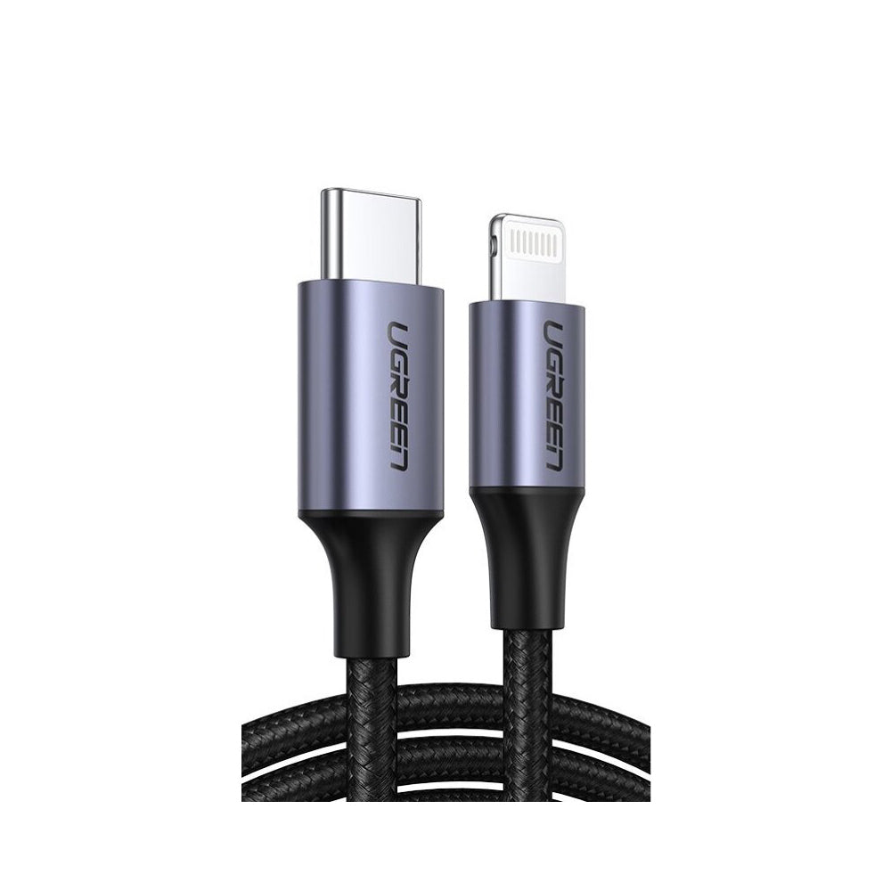 Ugreen 60759 USB-C to Lightning Fast Charging Braided Cable 1 Meter