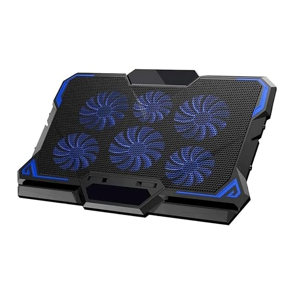 X6A Laptop Cooling Pad with 6 Fans Blue Light Compatible with 17-inch USB port