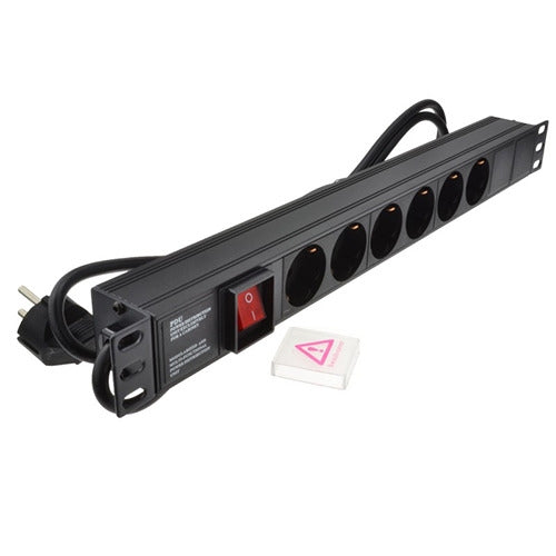 Eussonet Power Distribution Unit For Cabinet X6 Schuko Socket 4000Watt EU-PDU06